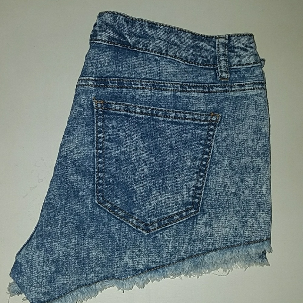 Acid Wash Jean Shorts